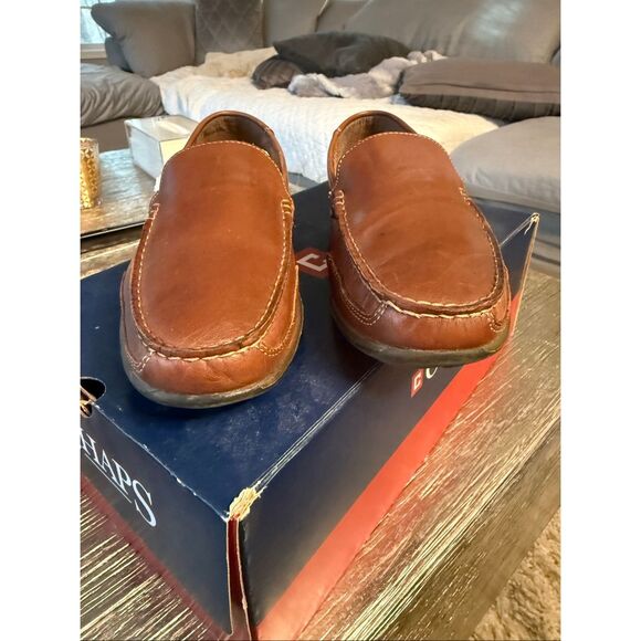 Chaps Bomarc Tan ( Brown) Memory Foam Leather Loafers sz 10 main image 8